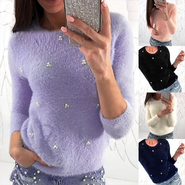 winter women pullovers bead plush womens sweater knitted female pull femme hiver jersey mujer plus size s 5xl, White;black
winter women pullovers bead plush womens sweater knitted female pull femme hiver jersey mujer plus size s 5xl, White;black