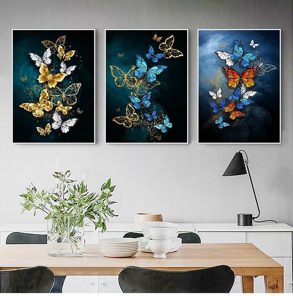 paintings abstract golden blue butterfly wall art modern pictures for living room cuadros salon big yelloow n print
paintings abstract golden blue butterfly wall art modern pictures for living room cuadros salon big yelloow n print