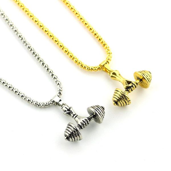 pendant necklaces gym heavy barbell dumbbell necklace fitness for men and women body building sports jewelry male gift, Silver
pendant necklaces gym heavy barbell dumbbell necklace fitness for men and women body building sports jewelry male gift, Silver