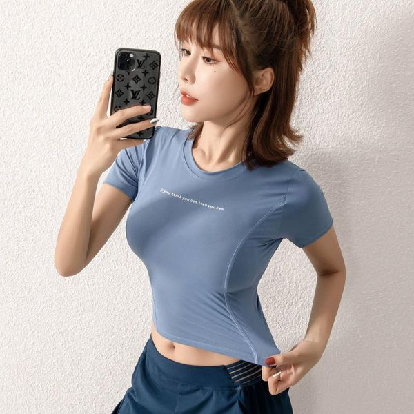 yoga outfit crop suit with tight body summer fitness running fast sports t-shirt female mujer camisetas
yoga outfit crop suit with tight body summer fitness running fast sports t-shirt female mujer camisetas