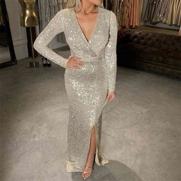 silver sequined maxi dress black burgundy green v neck evening party wrap dress stretchy full sleeved long lining low slit leg 210325, Black;gray
silver sequined maxi dress black burgundy green v neck evening party wrap dress stretchy full sleeved long lining low slit leg 210325, Black;gray