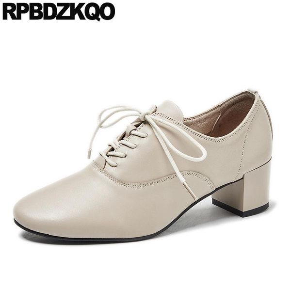 dress shoes chunky black round toe luxury casual genuine leather block lace up beige pumps medium heels thick brand women 2021 autumn
dress shoes chunky black round toe luxury casual genuine leather block lace up beige pumps medium heels thick brand women 2021 autumn