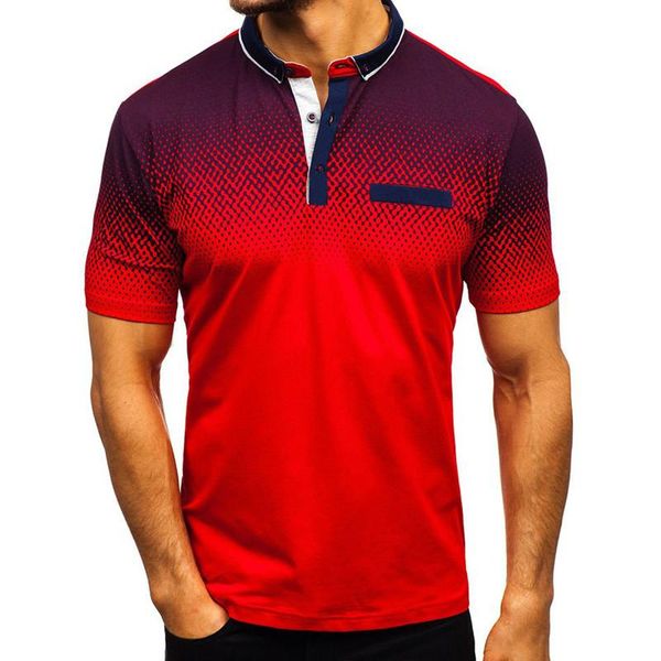 men's polos shirt fashion contrast color t-shirt summer casual street short sleeve length (cm) gradient style, White;black
men's polos shirt fashion contrast color t-shirt summer casual street short sleeve length (cm) gradient style, White;black