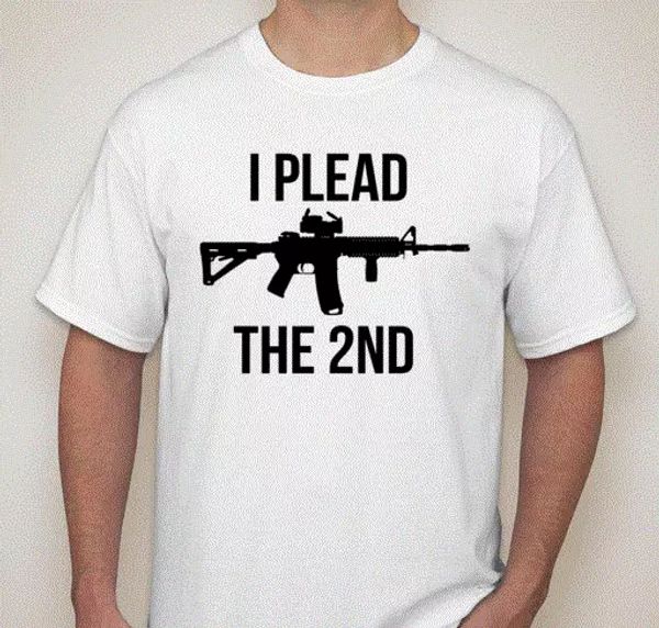 i plead the 2nd 2a @nd amendment gun rights lover t shirt, White;black
i plead the 2nd 2a @nd amendment gun rights lover t shirt, White;black
