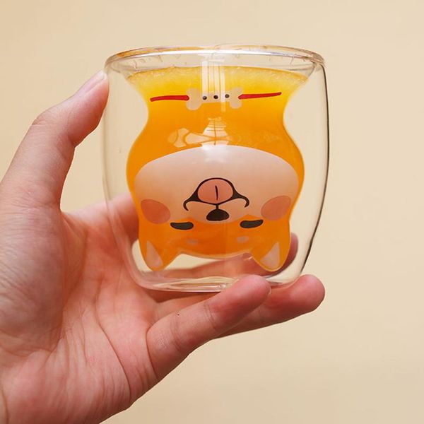 wine glasses 3d 2-tier double wall glass cup coffee mug panda shiba inu water bottle heat-resistant tea milk juice drinkware
wine glasses 3d 2-tier double wall glass cup coffee mug panda shiba inu water bottle heat-resistant tea milk juice drinkware