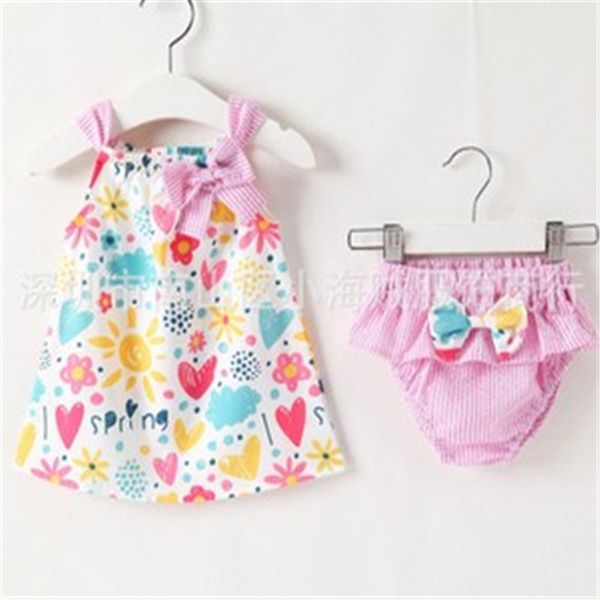 0-24m 2pcs baby girls clothes set pink tie sleeveless shirt bow floral panties for girls pp pants newborn baby girls set, White
0-24m 2pcs baby girls clothes set pink tie sleeveless shirt bow floral panties for girls pp pants newborn baby girls set, White