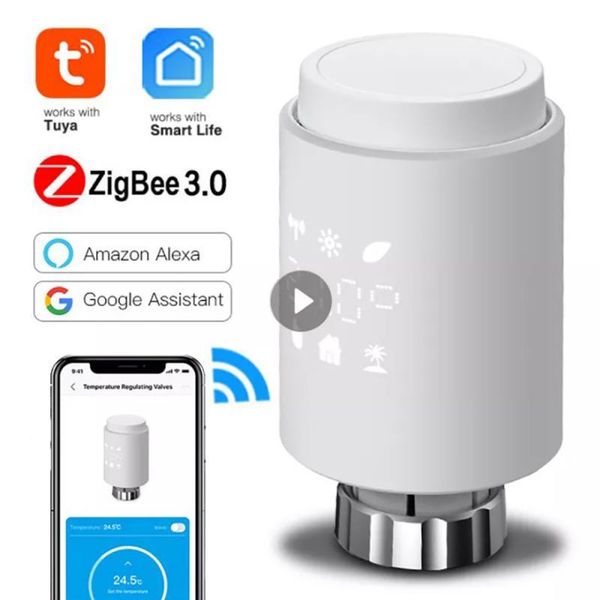 smart home control tuya zigbee radiator actuator trv indoor programmable thermostatic valve temperature controller support alexa
smart home control tuya zigbee radiator actuator trv indoor programmable thermostatic valve temperature controller support alexa