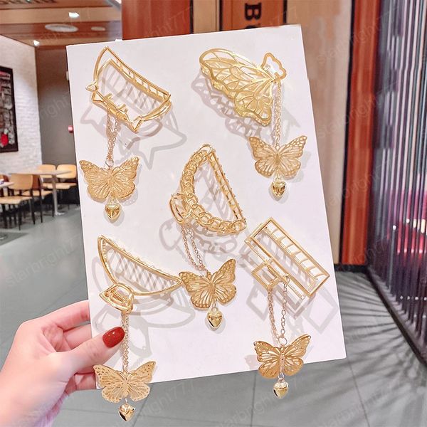 2021 fashion simple large geometric metal butterfly pendant hair claws hairpin barrette for women girl accessories headwear, Slivery;white
2021 fashion simple large geometric metal butterfly pendant hair claws hairpin barrette for women girl accessories headwear, Slivery;white