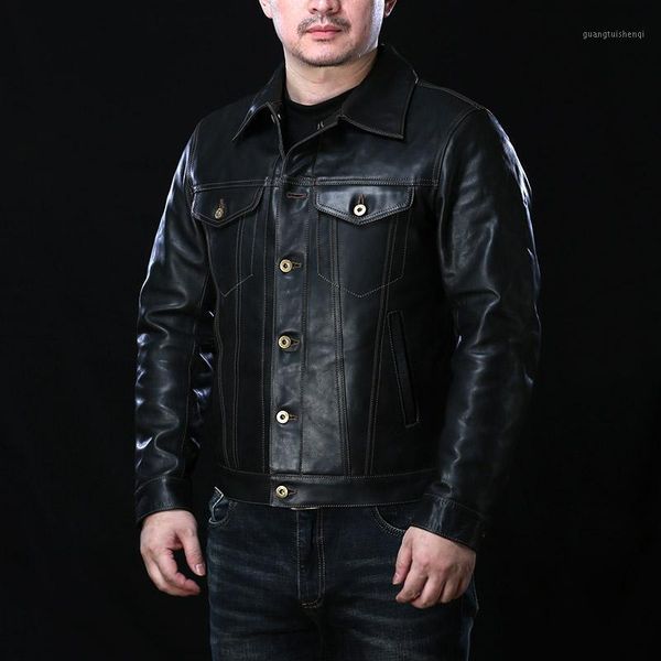 can 2012557 rock roll read description asian size super quality genuine horse leather 85% wool lining horsehide stylish jacket men's &, Black
can 2012557 rock roll read description asian size super quality genuine horse leather 85% wool lining horsehide stylish jacket men's &, Black