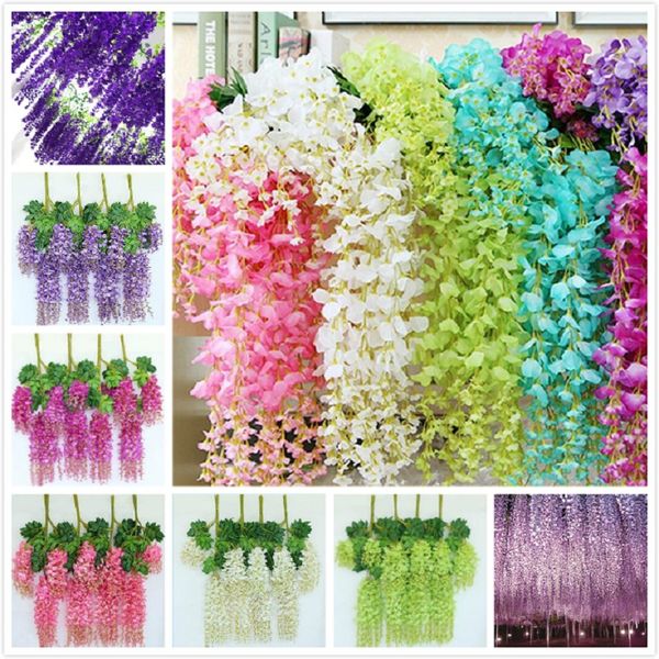 110 cm artificial flowers silk wisteria fake garden hanging flower plant vine home wedding party event decor s
110 cm artificial flowers silk wisteria fake garden hanging flower plant vine home wedding party event decor s