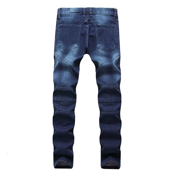 men's jeans hmily fashion pants mens slim fit classic brand men straight drop quality d ripped biker male 5jra, Blue
men's jeans hmily fashion pants mens slim fit classic brand men straight drop quality d ripped biker male 5jra, Blue