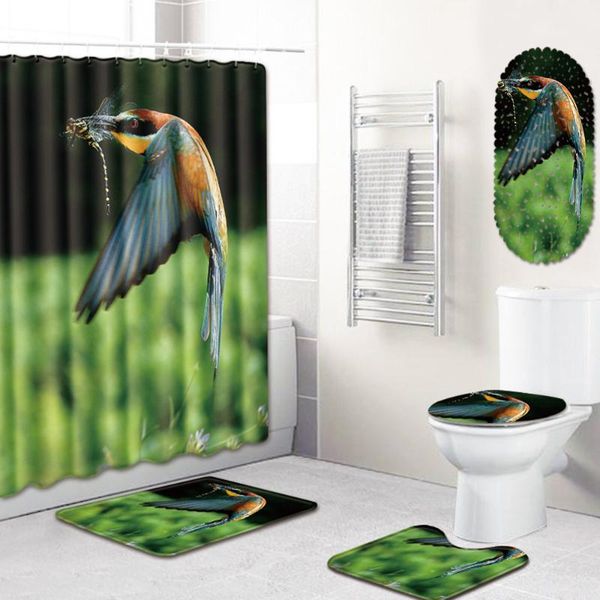 bath mats nature bird bathroom waterproof shower curtain floor mat toilet cover foot bathtub five-piece set
bath mats nature bird bathroom waterproof shower curtain floor mat toilet cover foot bathtub five-piece set