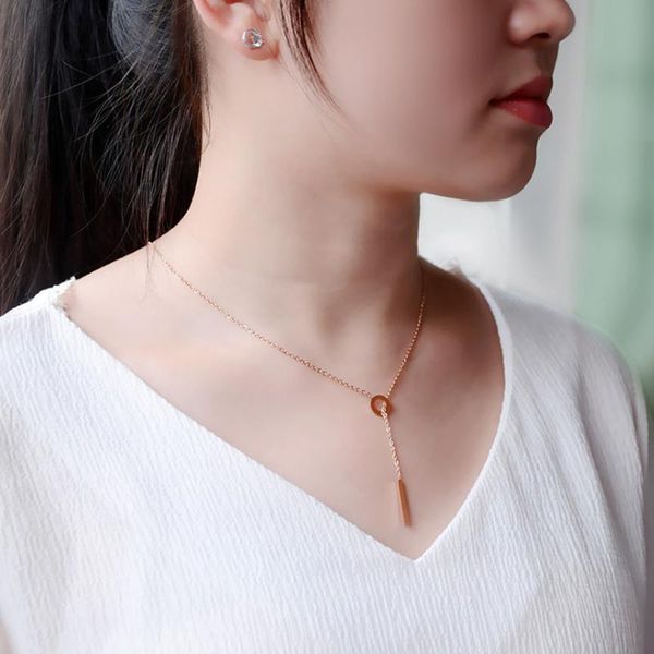 chokers tiange vintage charm round necklace stainless steel long strip circle pendant women jewelry, Golden;silver
chokers tiange vintage charm round necklace stainless steel long strip circle pendant women jewelry, Golden;silver