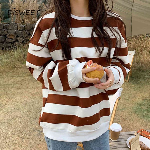 sweatshirts striped o-neck woman korean long sleeve loose plus fleece sweatshirts women simple slim thick hoodies women's, Black
sweatshirts striped o-neck woman korean long sleeve loose plus fleece sweatshirts women simple slim thick hoodies women's, Black