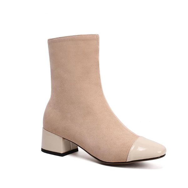 boots women ankle short flock square heels winter booties woman 2021 zipper black beige
boots women ankle short flock square heels winter booties woman 2021 zipper black beige
