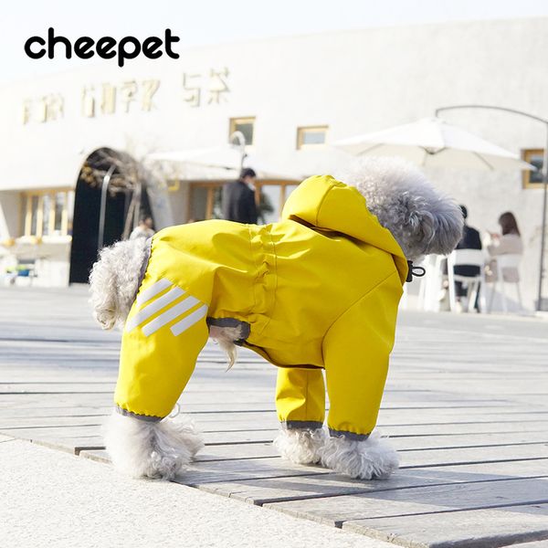 pet raincoat summer dog cloth four foot bag breathable pet leisure outdoor