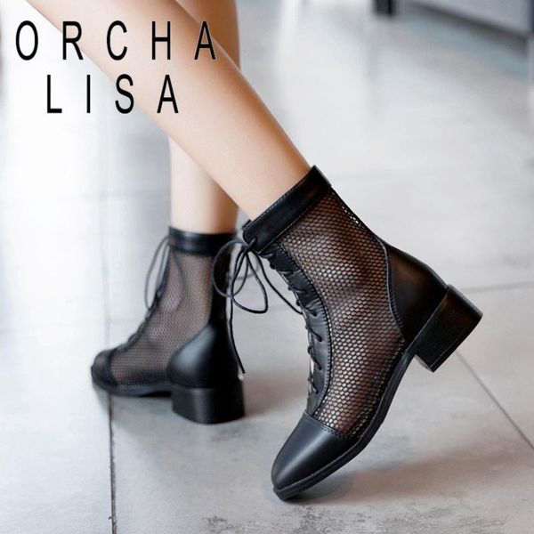boots orcha lisa 2021 women ankle round toe 3.8cm block heels patchwork mesh lace-up breathable comfy big size 32-43 a3735, Black
boots orcha lisa 2021 women ankle round toe 3.8cm block heels patchwork mesh lace-up breathable comfy big size 32-43 a3735, Black