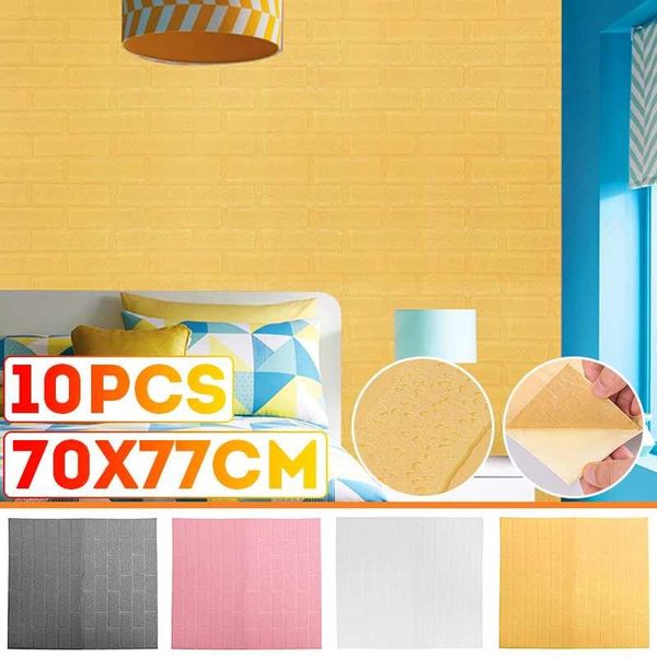 wall stickers 10 pcs 3d self-adhesive panel waterproof foam tile living room tv background protection baby wallpaper 700x770x5mm
wall stickers 10 pcs 3d self-adhesive panel waterproof foam tile living room tv background protection baby wallpaper 700x770x5mm