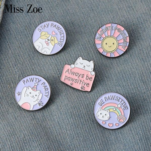 pins, brooches 'be pawsitive' enamel pins custom cute animals party brooch lapel badge bag cartoon jewelry gift for kids friends, Gray
pins, brooches 'be pawsitive' enamel pins custom cute animals party brooch lapel badge bag cartoon jewelry gift for kids friends, Gray