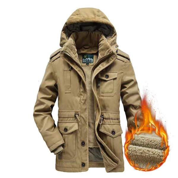 2022 men's down & parkas winter fleece jacket men thicken warm parka coat mulit-pocket overcoat casual mens hooded winbreakers with rem, Black
2022 men's down & parkas winter fleece jacket men thicken warm parka coat mulit-pocket overcoat casual mens hooded winbreakers with rem, Black