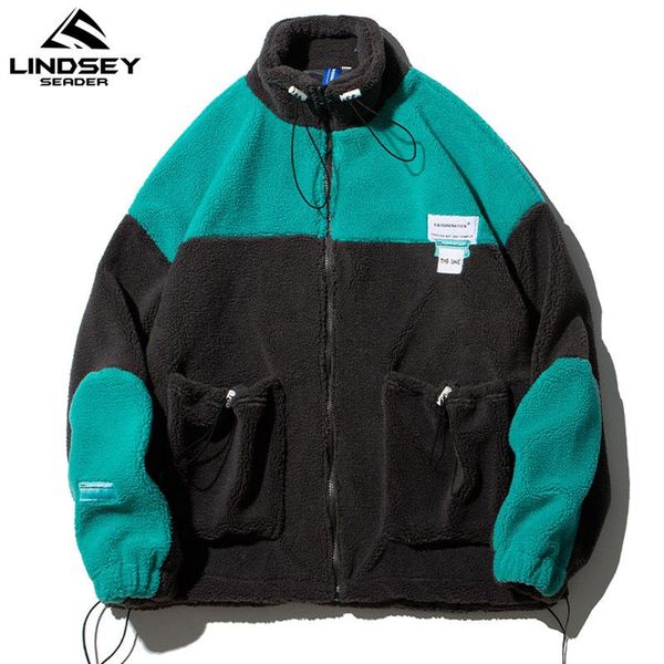 men's jackets lindsey seader cashmere winter warm patchwork stand collar pockets bomber jacket zipper windbreaker coat for men clothing, Black;brown
men's jackets lindsey seader cashmere winter warm patchwork stand collar pockets bomber jacket zipper windbreaker coat for men clothing, Black;brown