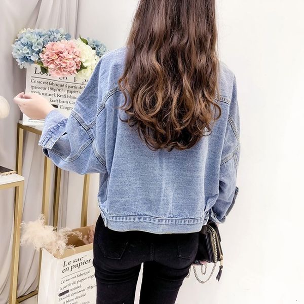 women's jackets denim female jacket streetwear autumn diamond cowgirl pocket unique breasted loose casual blue short outwear m 900k, Black;brown
women's jackets denim female jacket streetwear autumn diamond cowgirl pocket unique breasted loose casual blue short outwear m 900k, Black;brown