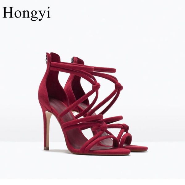 hongyi est delicate strappy sandas high heel cut-out cross strap women dress shoes woman summer cage sandals, Black
hongyi est delicate strappy sandas high heel cut-out cross strap women dress shoes woman summer cage sandals, Black