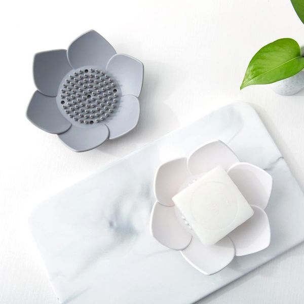 soap dishes petal shape silicone dish bathroom box with drain holes storage container sponge holder shower pallet bath supplies
soap dishes petal shape silicone dish bathroom box with drain holes storage container sponge holder shower pallet bath supplies