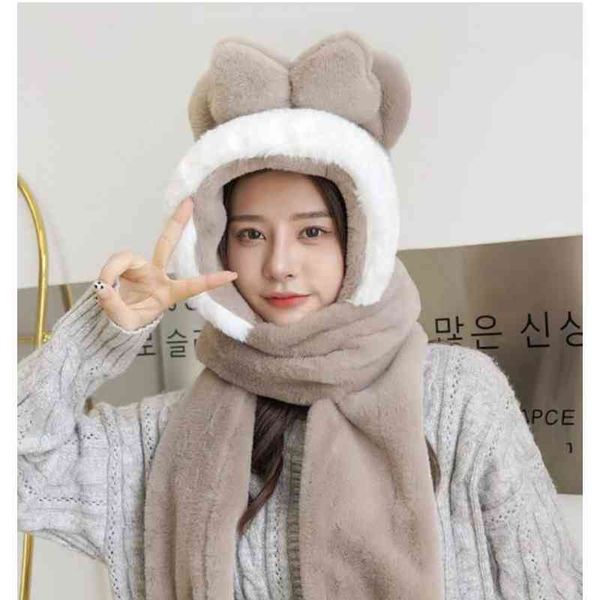 3 piece suit woman girl autumn and winter plush knitted wool bear hat scarf hooded gloves, Blue;gray
3 piece suit woman girl autumn and winter plush knitted wool bear hat scarf hooded gloves, Blue;gray