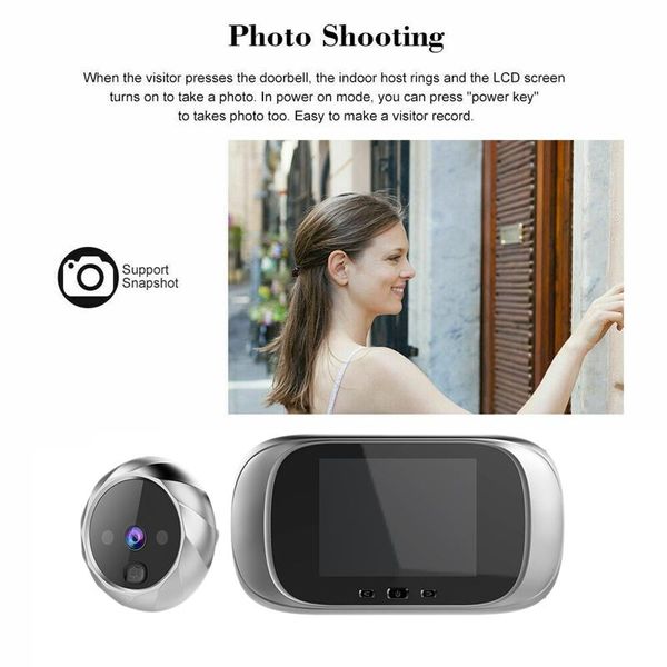 digital doorbell viewer 2.8inch led sn 90 degree electronic peephole door doorbells 
digital doorbell viewer 2.8inch led sn 90 degree electronic peephole door doorbells
