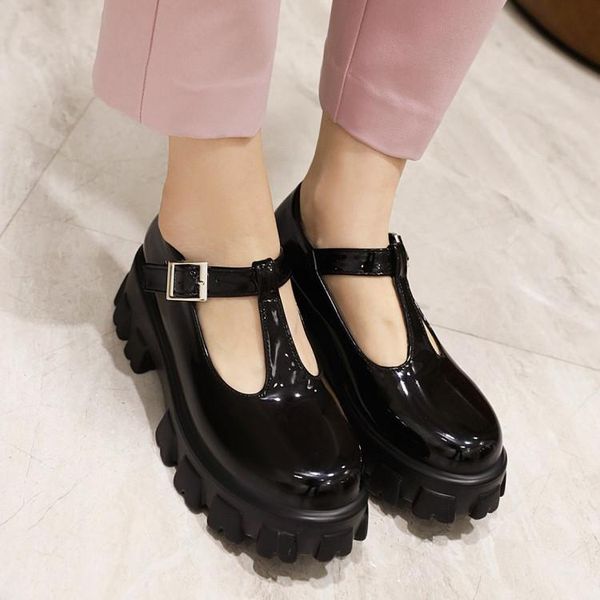 vintage shoes women t tied chunky platform high heels pumps patent leather buckle strap punk gothic plus size 34-43 dress, Black
vintage shoes women t tied chunky platform high heels pumps patent leather buckle strap punk gothic plus size 34-43 dress, Black
