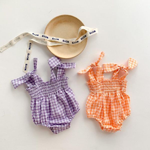 girl's dresses 2021 summer plaid suspender one-piece korean baby fart dress infants net red sleeveless romper born jumpsuit breathable, Red;yellow
girl's dresses 2021 summer plaid suspender one-piece korean baby fart dress infants net red sleeveless romper born jumpsuit breathable, Red;yellow