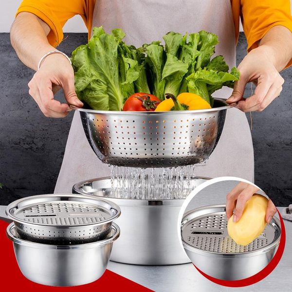bowls kitchen tool stainless steel strainer and mixing bowl set stackable 28cm supplies
bowls kitchen tool stainless steel strainer and mixing bowl set stackable 28cm supplies