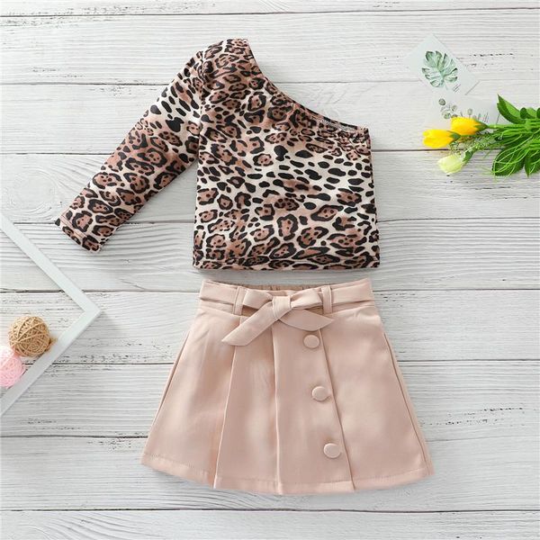 clothing sets 1-7 years kids girls set one shoulder long sleeve leopard print solid pink skirt for toddler casual suits, White
clothing sets 1-7 years kids girls set one shoulder long sleeve leopard print solid pink skirt for toddler casual suits, White