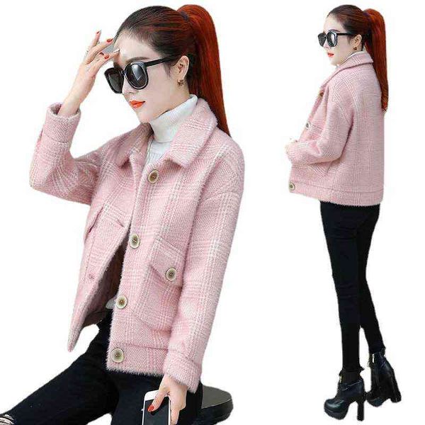 thickened imitation mink coat women's 2021 korean version versatile fashion small man thick short in autumn and winter, Black;brown
thickened imitation mink coat women's 2021 korean version versatile fashion small man thick short in autumn and winter, Black;brown
