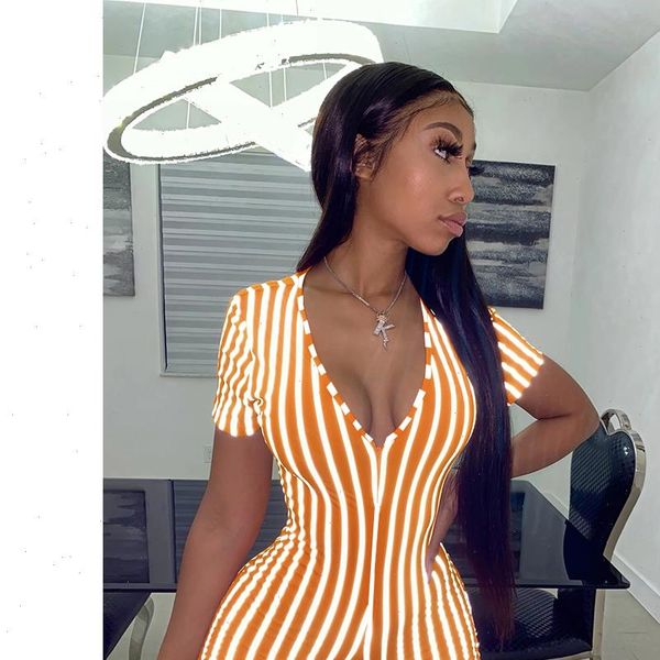 women jumpsuits summer bodysuit rompers jumsuits striped short sleeve deep v neck zipper bodycons playsuit jumpsuit clubwear, Black;white
women jumpsuits summer bodysuit rompers jumsuits striped short sleeve deep v neck zipper bodycons playsuit jumpsuit clubwear, Black;white