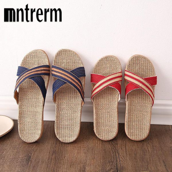 mntrerm seasons men and women couples cross straps linen slippers indoor household non-slip thick-soled home for family, Black
mntrerm seasons men and women couples cross straps linen slippers indoor household non-slip thick-soled home for family, Black