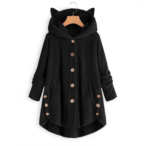 women's jackets women winter cute hoody sweatershirt loose soild lovely cat ear pullovers 2021 warm female casual coat1, Black;brown
women's jackets women winter cute hoody sweatershirt loose soild lovely cat ear pullovers 2021 warm female casual coat1, Black;brown