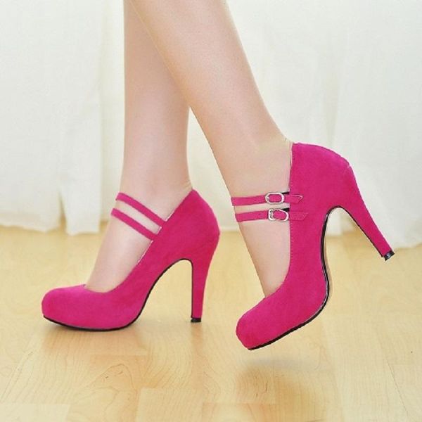 dress shoes women pumps high heels round toe bridal wedding party buckle strap stiletto ladies mary janes zapatos de mujer, Black
dress shoes women pumps high heels round toe bridal wedding party buckle strap stiletto ladies mary janes zapatos de mujer, Black