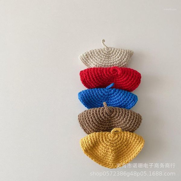 caps & hats korea's children's solid color knitted hat boys girls baby beret concave shape po painter1, Yellow
caps & hats korea's children's solid color knitted hat boys girls baby beret concave shape po painter1, Yellow
