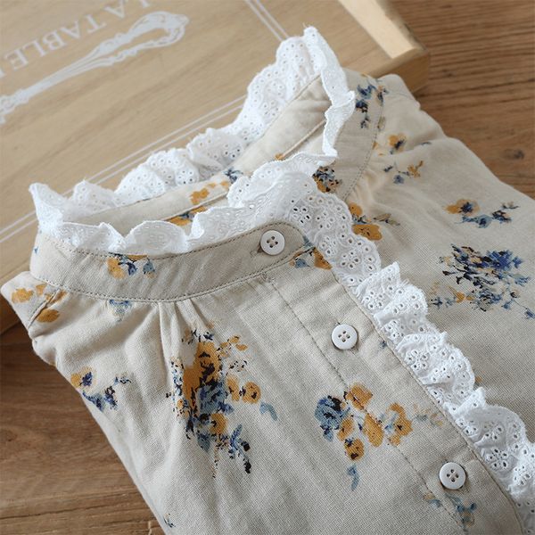 women's blouses & shirts lamtrip stand collar lace ruffles double layer cotton yarn retro printed shirt blouse 2021 spring csfs, White
women's blouses & shirts lamtrip stand collar lace ruffles double layer cotton yarn retro printed shirt blouse 2021 spring csfs, White