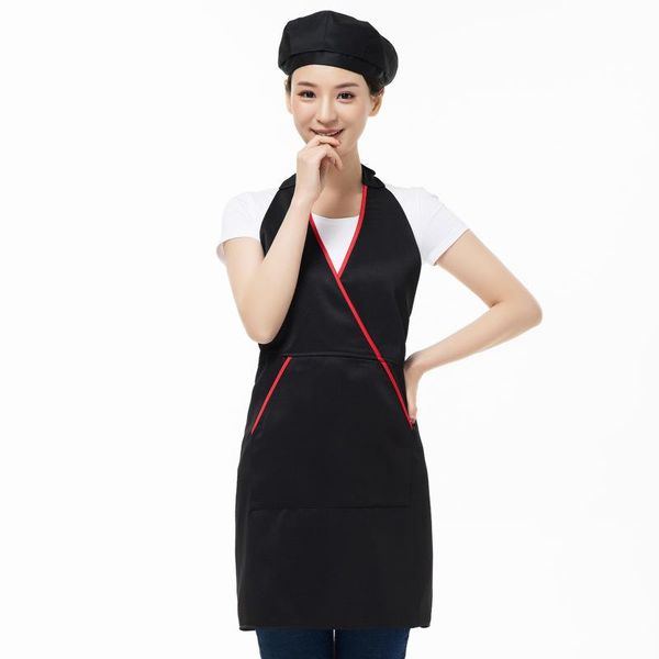black kitchen cooking baking aprons long woman antifouling cleaning bbq tea work korean apron adjustable with pockets
black kitchen cooking baking aprons long woman antifouling cleaning bbq tea work korean apron adjustable with pockets