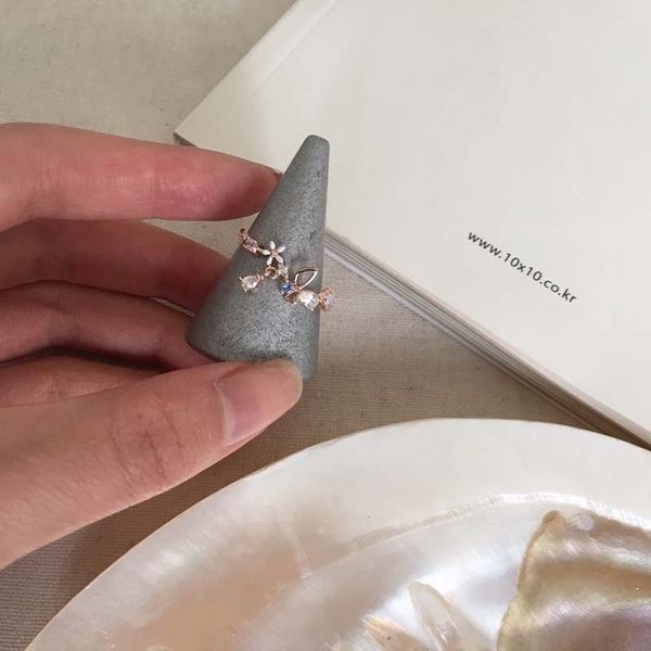 h0a3 jewelry sweet pink flower opening japanese and band rings ringnew ears korean fresh zircon food j187, Silver
h0a3 jewelry sweet pink flower opening japanese and band rings ringnew ears korean fresh zircon food j187, Silver