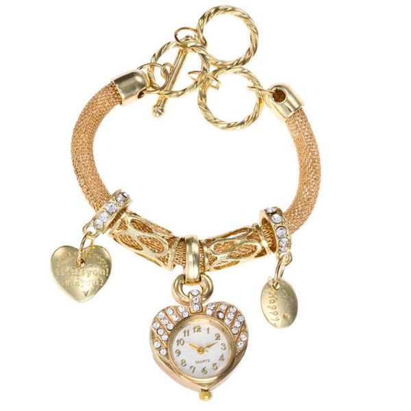 wristwatches style personality round net gold and silver heart watch the united states wind complex steel bracelet list women, Slivery;brown
wristwatches style personality round net gold and silver heart watch the united states wind complex steel bracelet list women, Slivery;brown