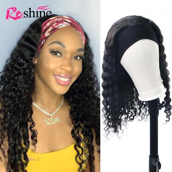 deep wave headband wig human hair full machine made 180% for black women remy reshine1, Black;brown
deep wave headband wig human hair full machine made 180% for black women remy reshine1, Black;brown