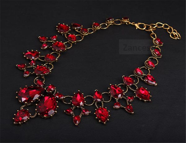 exaggerated retro female costume accessories crystal glass gem collarbone necklace and earrings jewelry sets alloy water drop, Silver
exaggerated retro female costume accessories crystal glass gem collarbone necklace and earrings jewelry sets alloy water drop, Silver