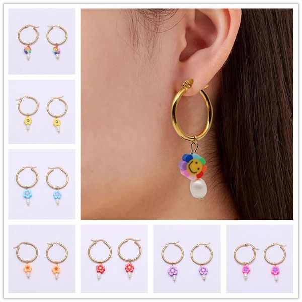 hoop & huggie vintage pearl earrings for women color soft ceramics pendant of earring bohemia floral dangle drop 2021 fashion jewelry, Golden;silver
hoop & huggie vintage pearl earrings for women color soft ceramics pendant of earring bohemia floral dangle drop 2021 fashion jewelry, Golden;silver