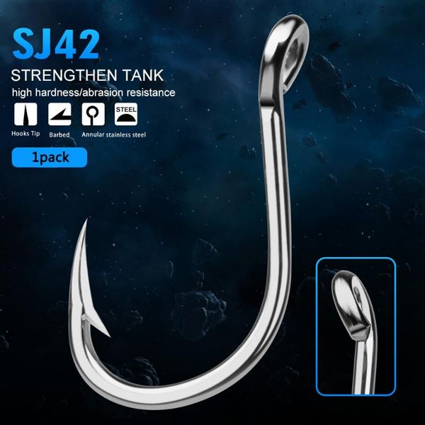 10pcs(1/0# 3/0# 5/0#) - 5pcs(7/0# 9/0# 11/0# 13/0#) stainless steel saltwater jig fishing hook jigging pesca anzol fishhook hooks
10pcs(1/0# 3/0# 5/0#) - 5pcs(7/0# 9/0# 11/0# 13/0#) stainless steel saltwater jig fishing hook jigging pesca anzol fishhook hooks