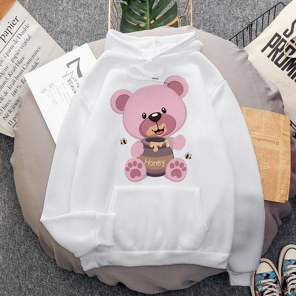 women's hoodies & sweatshirts 2021 winter cute cartoon pink bear print women harajuku streetwear long sleeve kawaii female oversized, Black
women's hoodies & sweatshirts 2021 winter cute cartoon pink bear print women harajuku streetwear long sleeve kawaii female oversized, Black