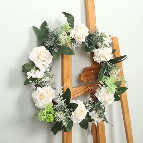 decorative flowers & wreaths spring leaf wreath plastic artificial plant flower floral hanging window party garland round home decoration fr
decorative flowers & wreaths spring leaf wreath plastic artificial plant flower floral hanging window party garland round home decoration fr